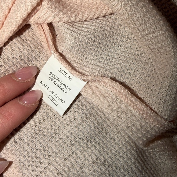 Source Unknown Blush Pink Ribbed Sleeveless Tank Top - Picture 2 of 3